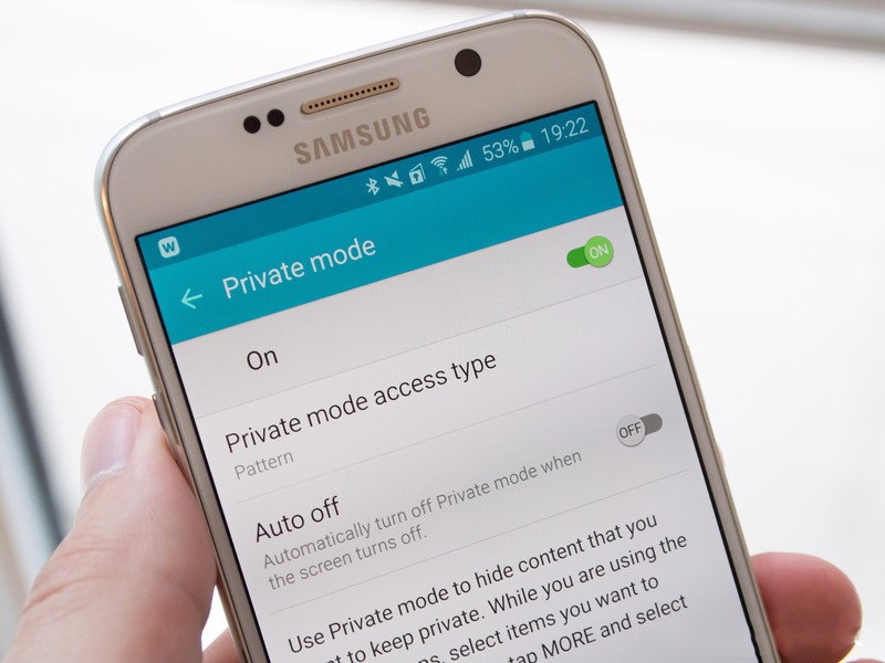 Chế độ ri&ecirc;ng tư tr&ecirc;n Samsung